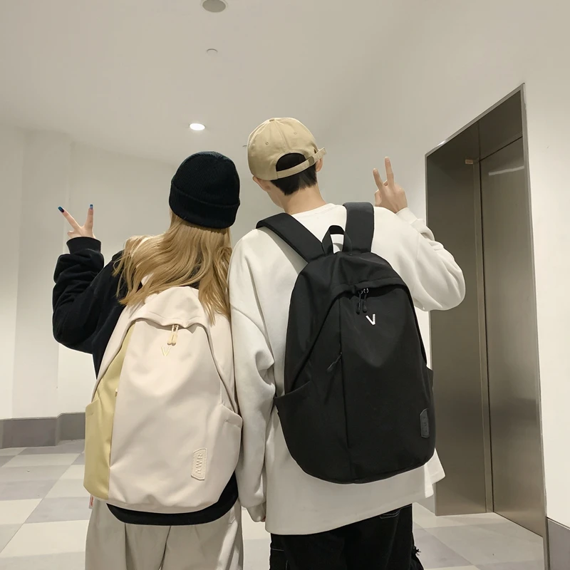 

Модный рюкзак для подростков, водонепроницаемый Женский ранец, нейлоновая сумка на плечо, большой школьный портфель