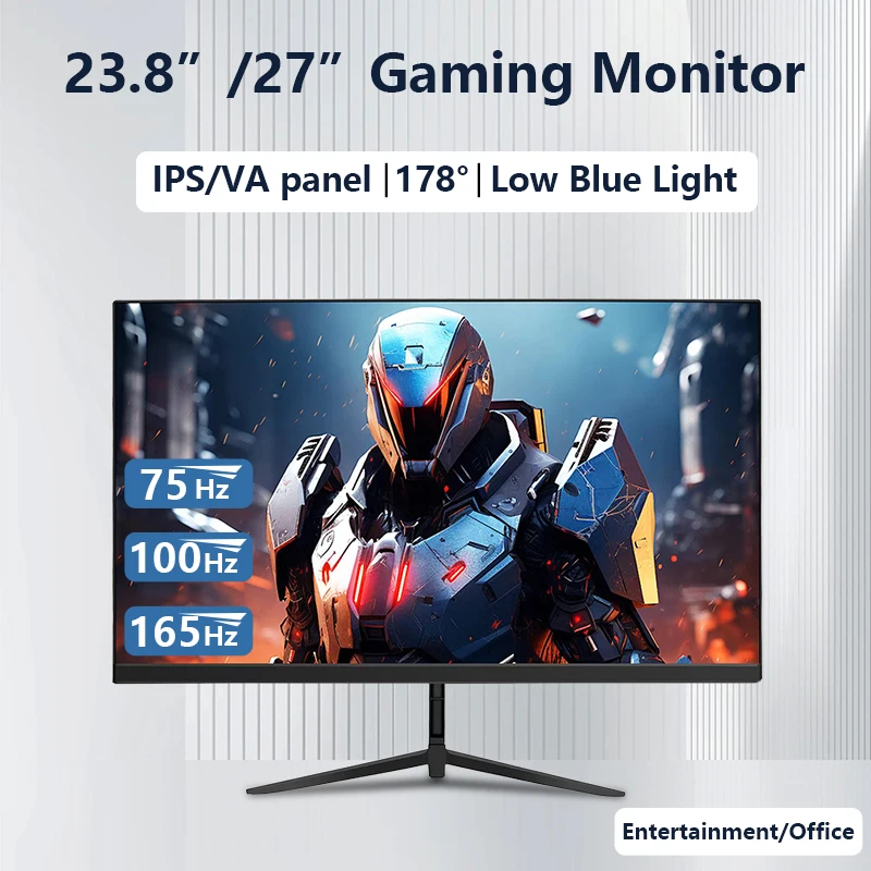 23.8인치 초슬림 프레임리스 1080p 75Hz 100Hz 165Hz 180Hz 240Hz IPS 와이드 스크린 게이밍 모니터 데스크탑 컴퓨터 LCD LED RGB 디스플레이