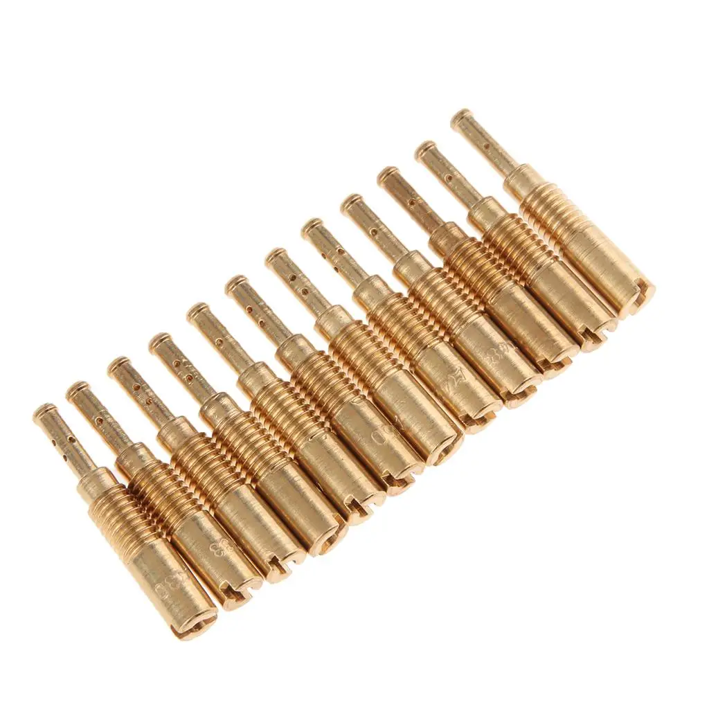 

12x Nozzles for PZ19 PB16/18/20 Carb, Slow jets 30 31 33 35 36 .. 42 45 48 50 52