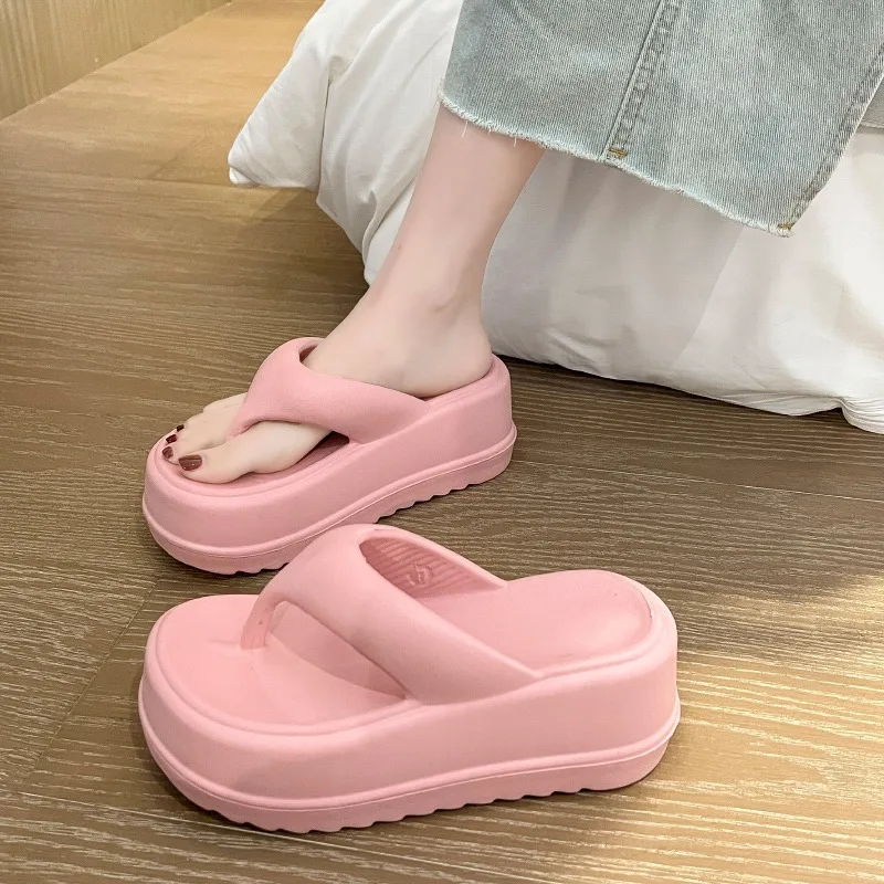 Women's Summer Platform Slippers Soft Non-slip Outdoor Home