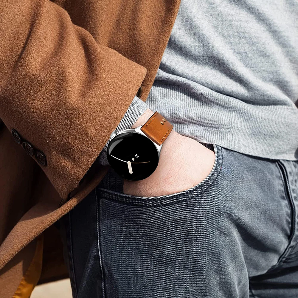 Premium Leather Strap - Stylish & Lightweight 45mm Watch Band