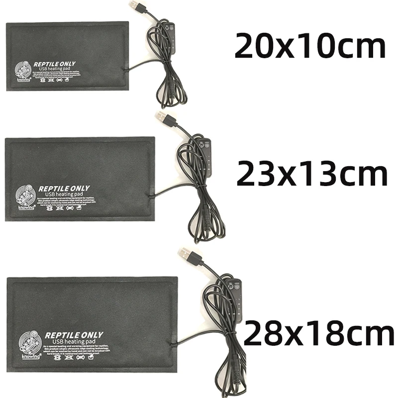 1PC 5V USB Interface Carbon Fiber Heating Pad Indoor Climbing Heater Mat Intelligent Temperature Control 4W 7W 9W reptiles heat mat digital temperature controller