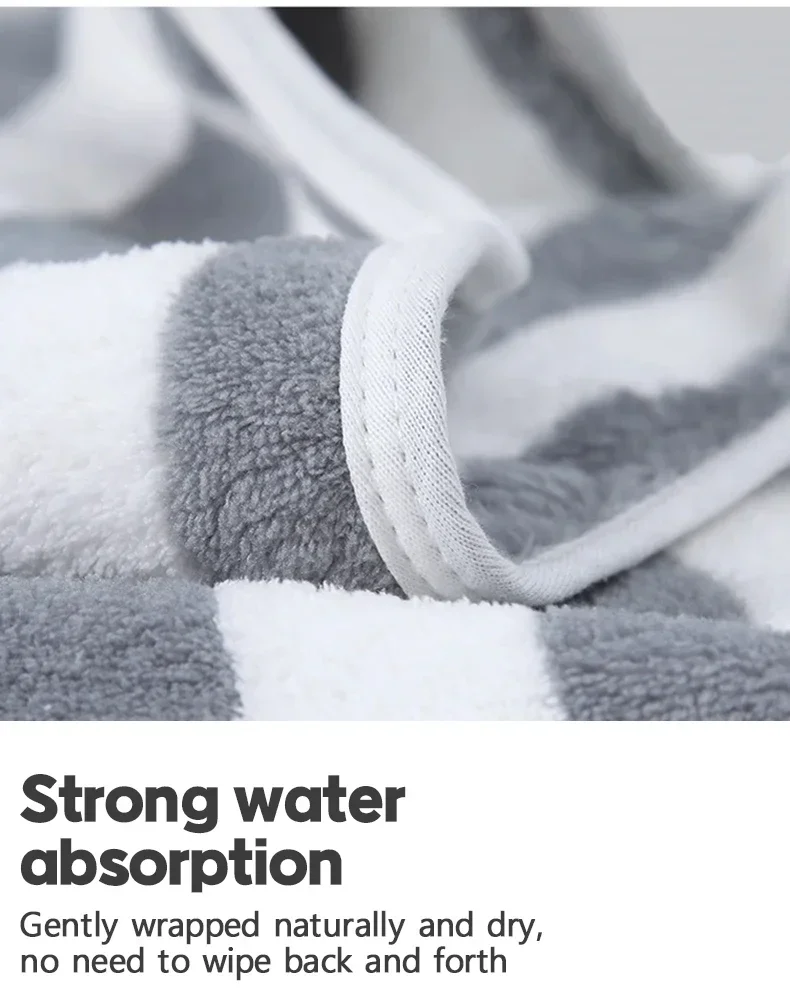 Description Picture 6 of item1 Pc Thickened Absorbent Bath Towel Soft Face Towel for Home