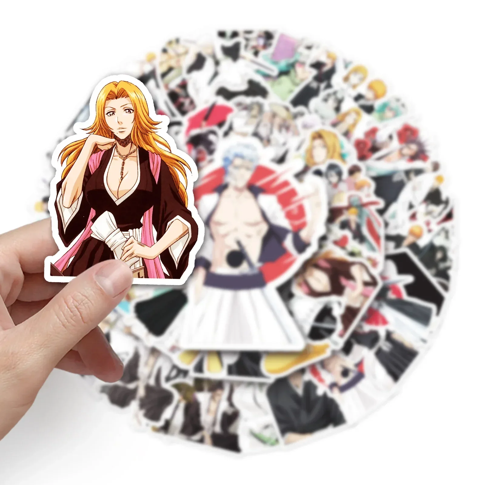 50PCS BLEACH Anime Stickers For Laptop Luggage Fridge Guitar Notebook Car