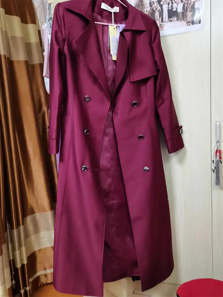 Vestiaire Collective Purple Burberry Trench Coat Fur Jackets