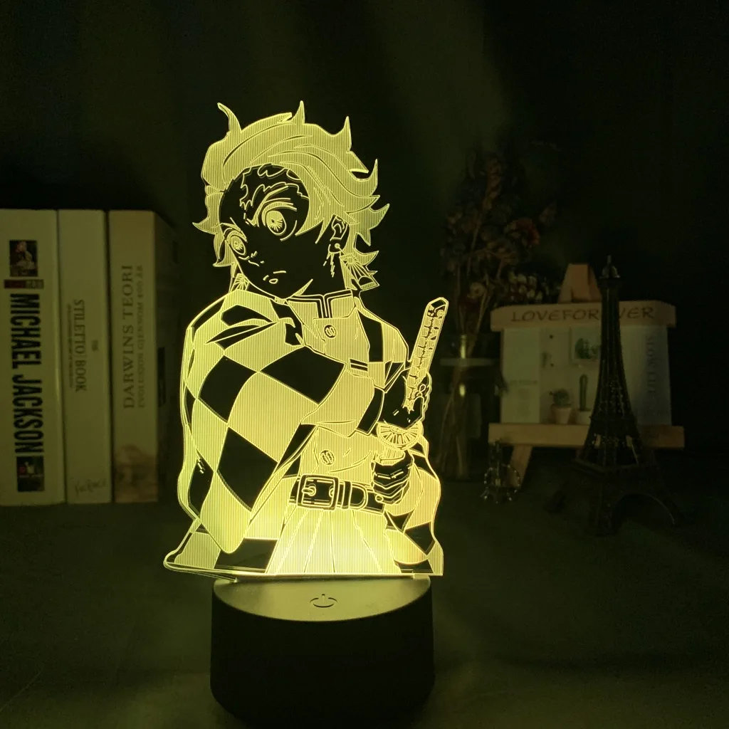 Anime Led Light Kimetsu No Yaiba Kokushibo for Bedroom Decoration Night Light Gift Manga 3d Lamp Demon Slayer Room Decor home depot dinosaur light Night Lights