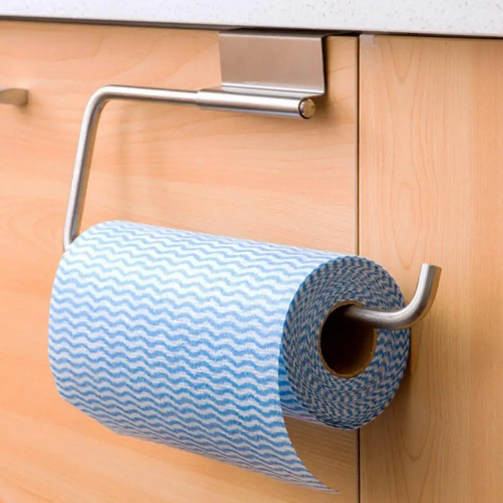 

Paper Roll Holder Wall Mounted Toilet Paper Holder Stainless Steel Multi-purpose Tissue Hanger Kitchen Accessories