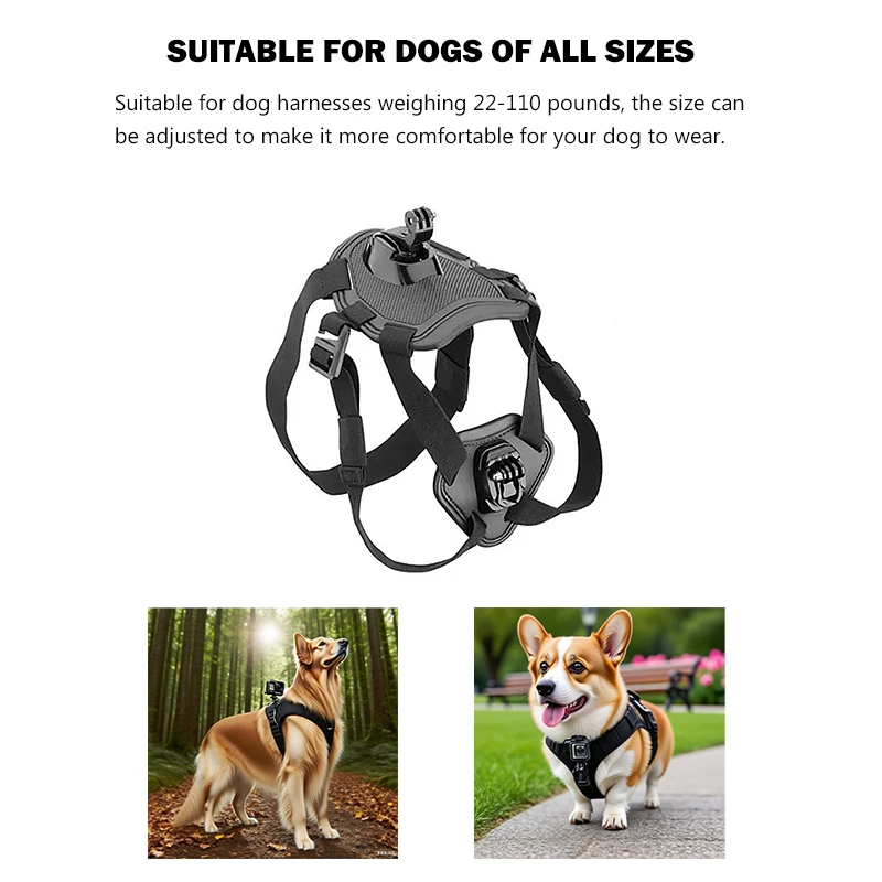 Suitable For Gopro Dog/Cat Harness Soft And Adjustable Be Used For