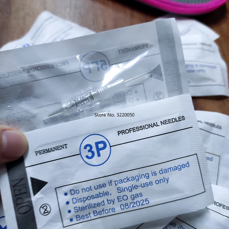 

100pcs Disposable Tattoo Machine Needles Sterilized Tattoo Needle 1R 3R for Tattoo Machine Pen Stainless Steel Makeup Needles