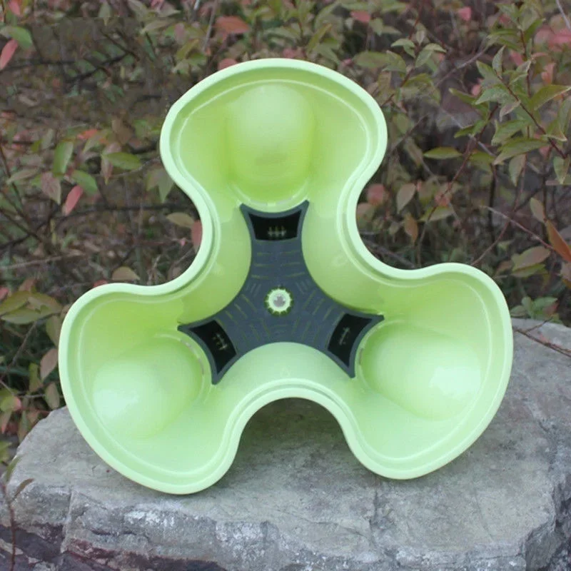 1 шт. штабелируемый пластиковый цветочный горшок, кашпо, держатель для вазы для растений, детские горшки, 5 цветов, украшение для дома, сада, балкона