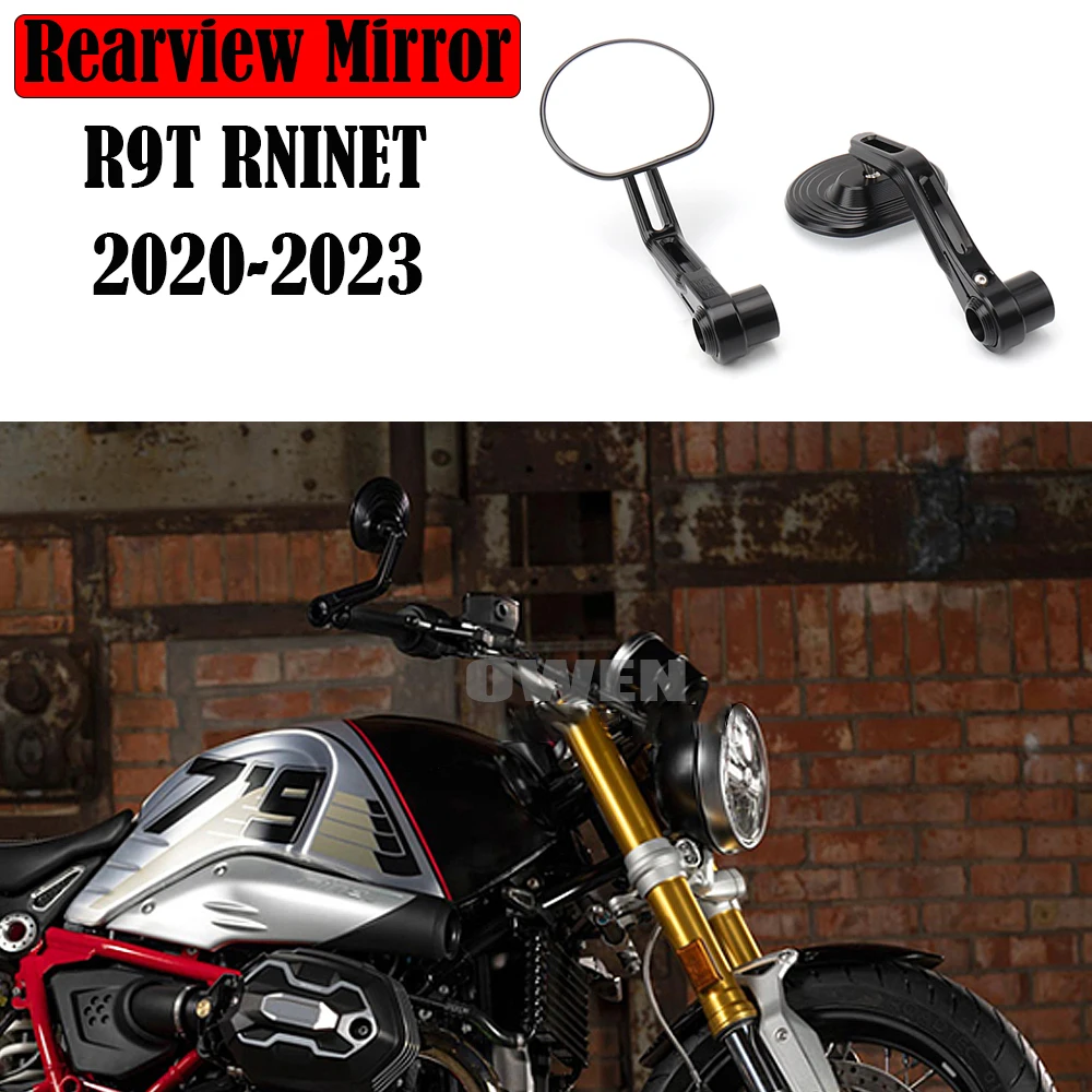 

Rearview Mirrors RNINET Scrambler Handlebar Bar End Rear View Mirrors For BMW R9T R NineT Pure R NineT Urban G/S 2020-2023