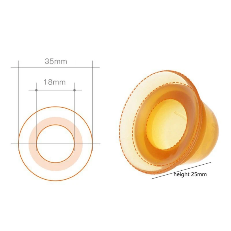 Nipple Corrector for Flat Inverted Nipples Soft Silicone Nipple Aspirator Puller Niplette Treatment Redress 6