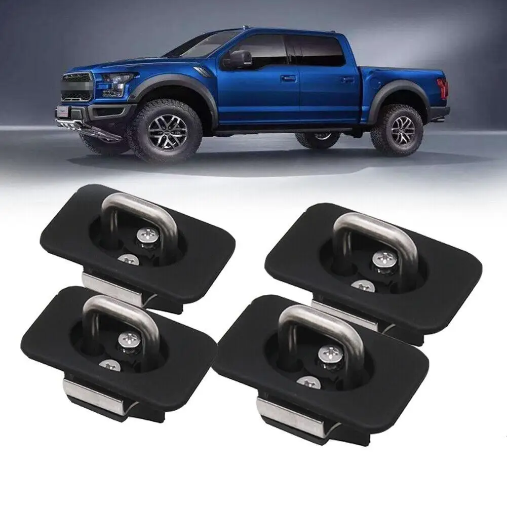 4Pcs Car Retractable Trailer Hitch Fastener Tie Down Anchors Compatible For Fords Truck F150/F250/F350