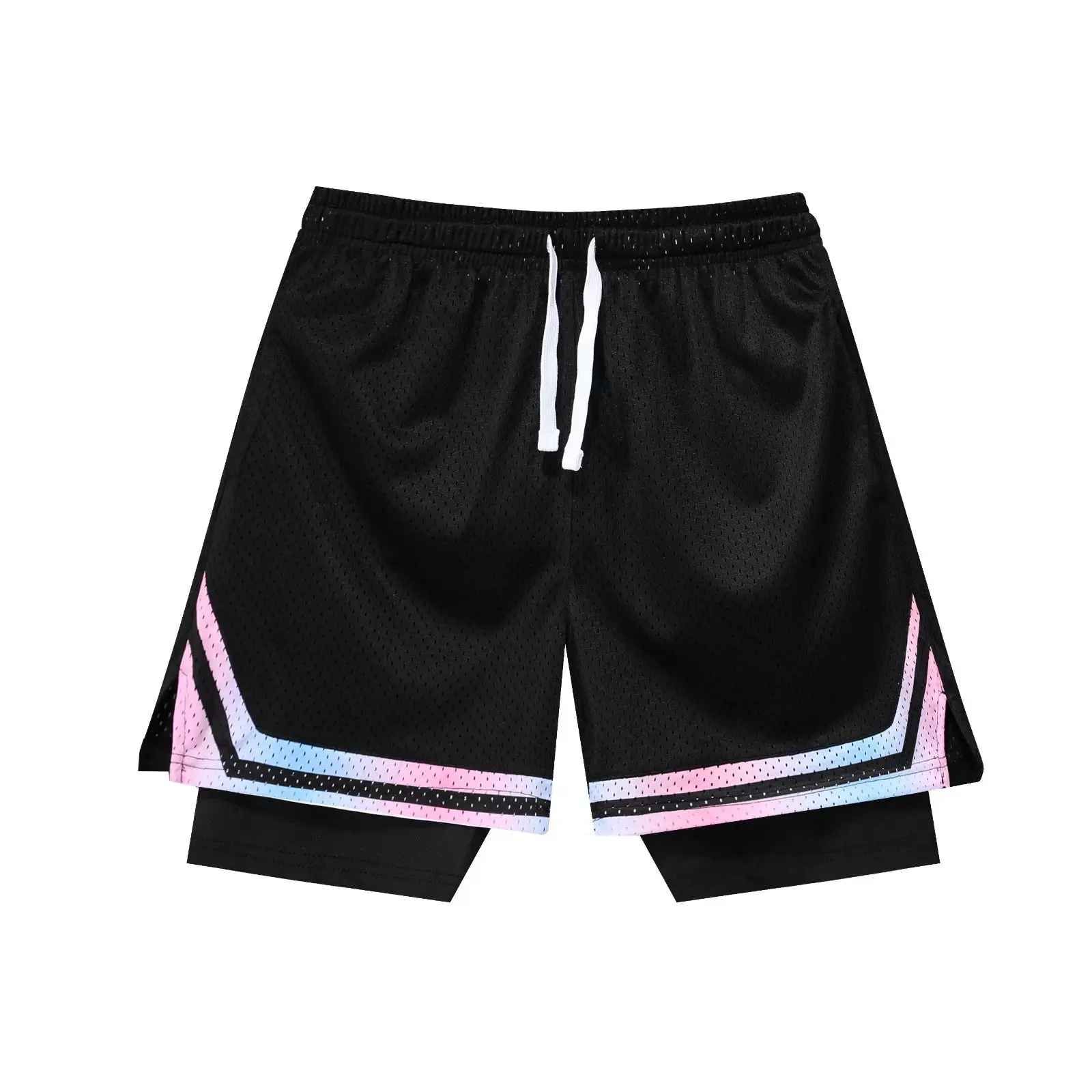 Nike Pantaloncini da corsa Unlimited Woven 7 2IN1 - Verde vintage/Nero