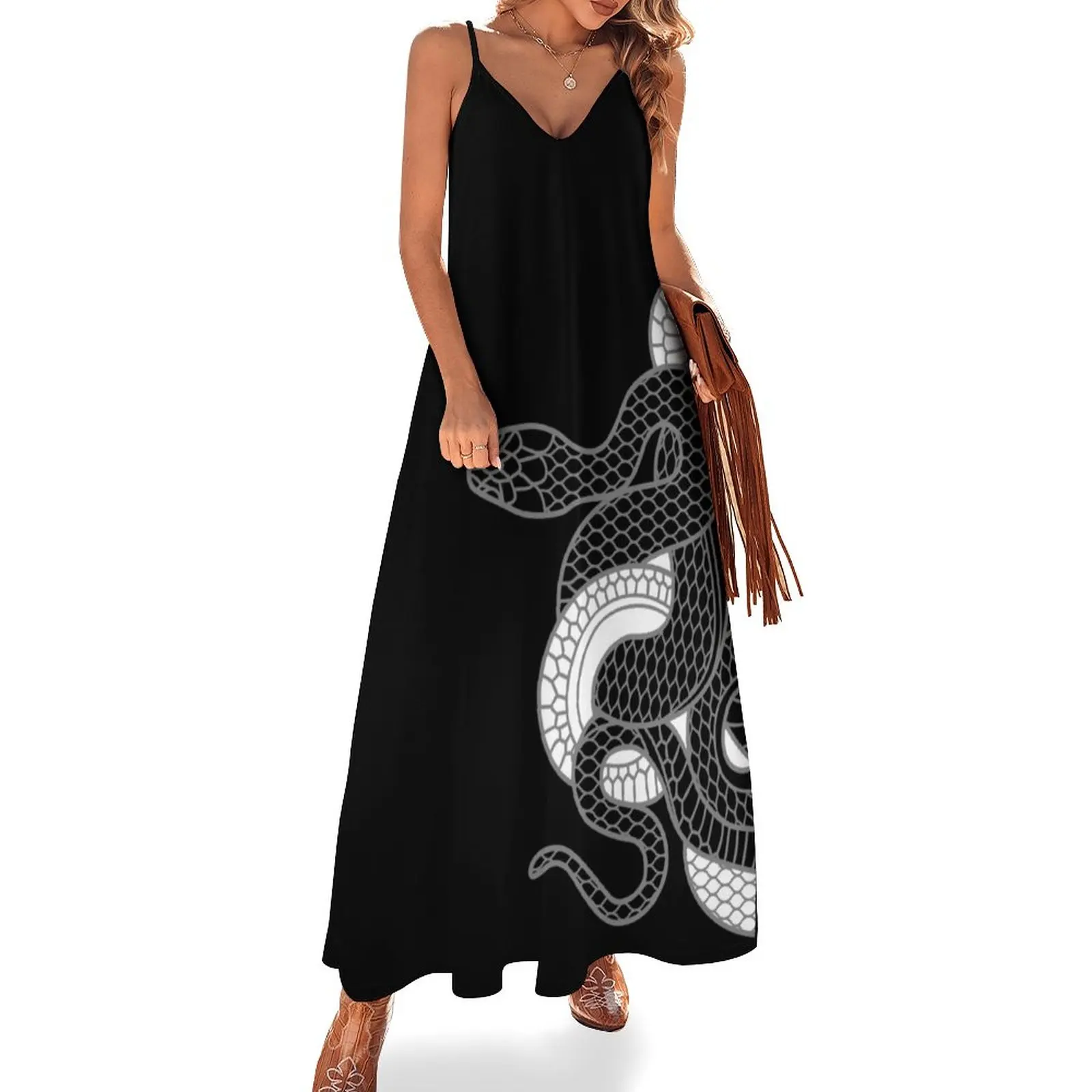 

New Snake Sleeveless Dress summer dresses women 2023 summer women's dress 2023