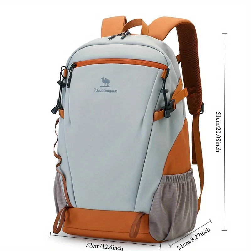 Waterproof & Stain-Resistant Large Hiking Backpack with Laptop Compartment-Durable Polyester, Adjustable Straps for Outdoor A