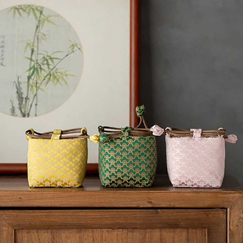 Chinese Ceramics Teapot Teacup Storage Bag Pouch Portable Outdoor Travel Master Cup Gaiwan Package Cloth Bag Tea Set Cozy Cozies