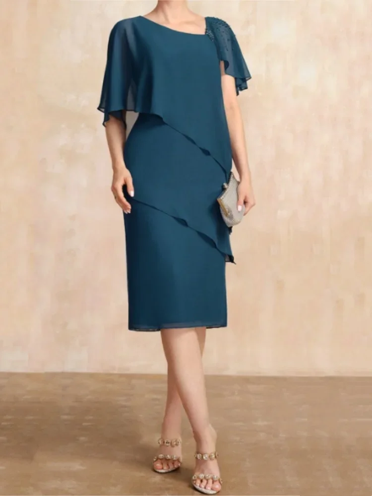 Laorchid - Vestido De Mujer Con Cuello En V Y Línea De Encaje, Largo