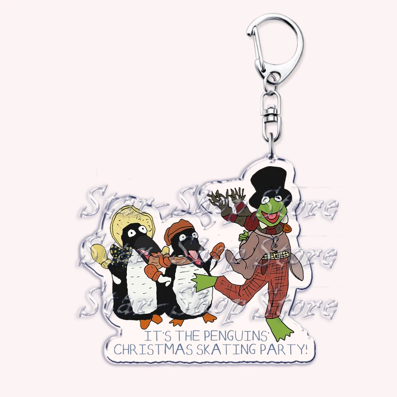 Lustige süße Weihnachts-Schlüsselanhänger für Accessoires, Tasche, der Frosch Gonzo, Miss Piggy, Schlüsselanhänger, Schmuck, Freunde, Urlaubsgeschenke – Detail 24