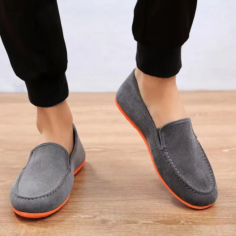 Man's Big Size Loafers Flats Slippers Driving Shoes