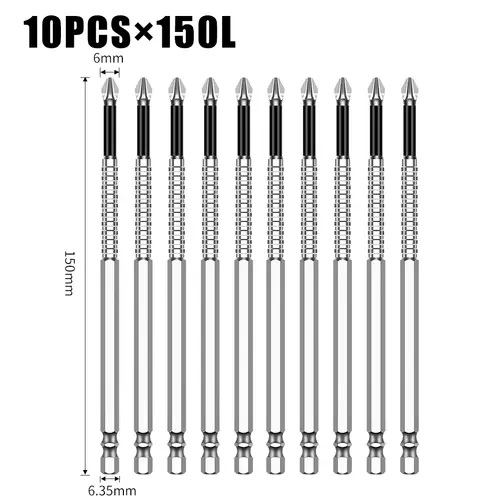 K5 Non-slip High Hardness Bit S2 Strong Magnetic 5A Black Non-slip Cross Head Electric Drill Electric Screwdriver Bit - Image 43