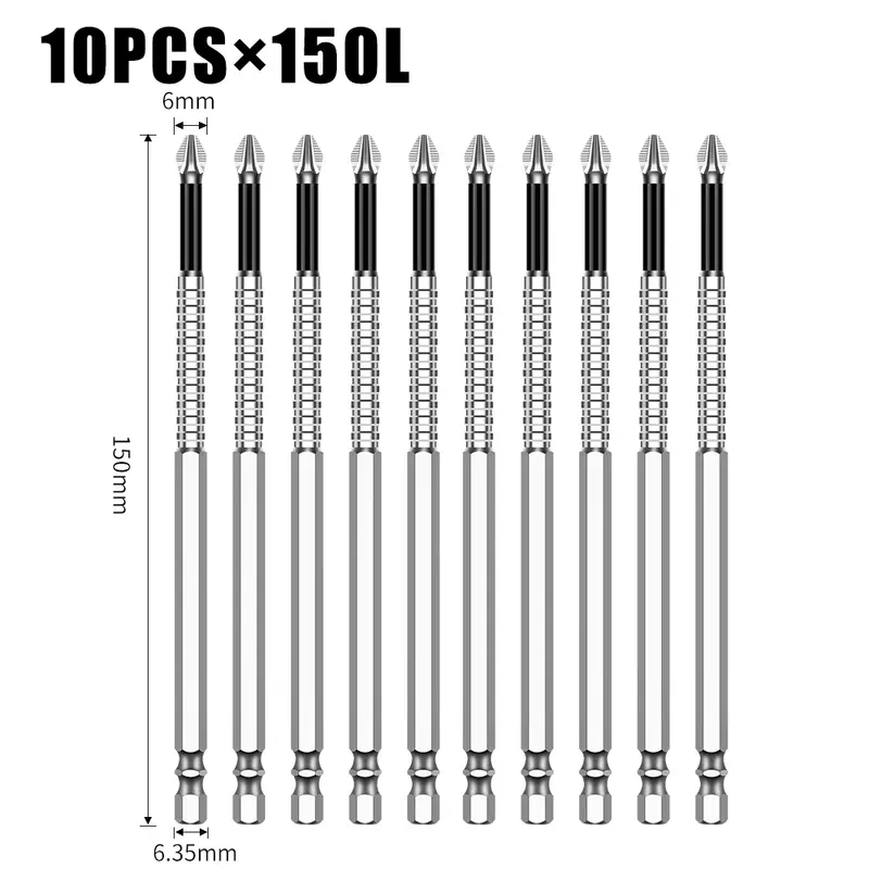 K5 Non-slip High Hardness Bit S2 Strong Magnetic 5A Black Non-slip Cross Head Electric Drill Electric Screwdriver Bit - Image 43