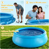 Piscine gonflable de 80/150/240 cm, épaisse, anti-fuite, ronde, pour adultes et enfants, pour les jeux aquatiques en été dans les cours de maison 6