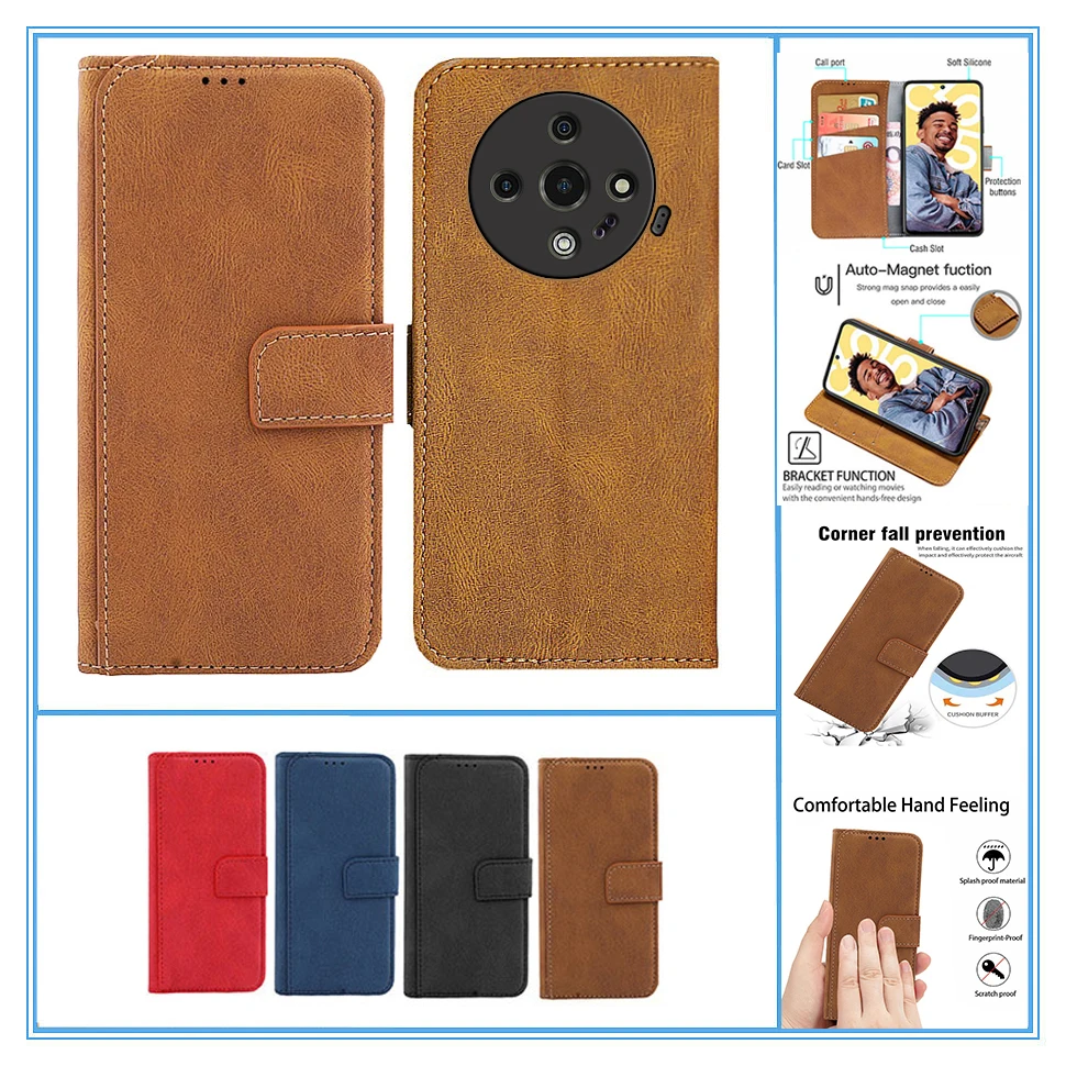 Premium Wallet Flip Case - Leather & Silicone Cover