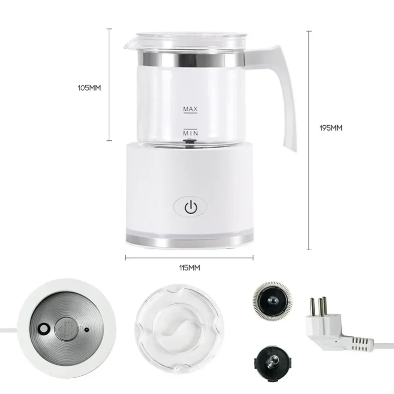 Electric Bubble Maker Automatic Milk Frother Foamer Mixer Heater Latte Cappuccino Hot Foam Warmer Fancy Coffee Machine 110V/220V 4
