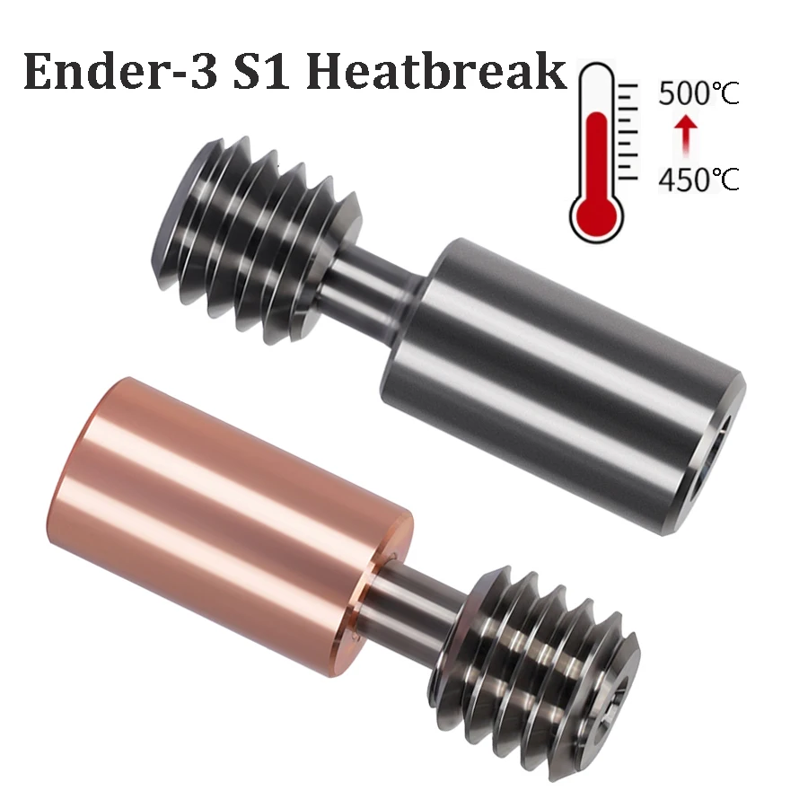 Garganta Heatbreak Bi-metal para Extrusora Sprite Titânio Ender3 s1 Pro Cr10 Smart Pro Quebra de Calor Bimetálico Sermoon