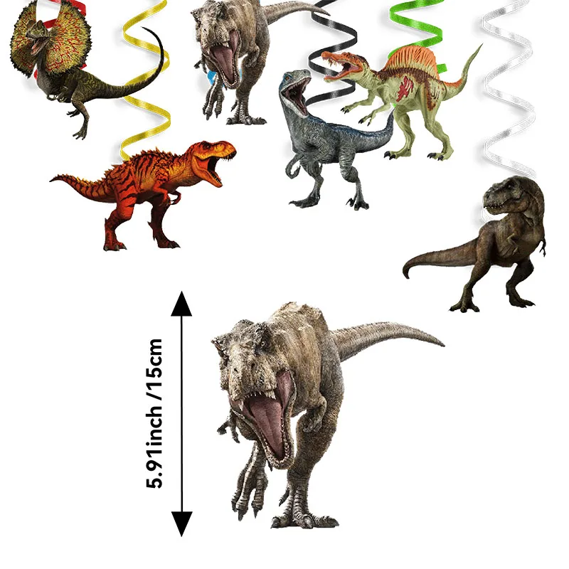 Jurassic World Dinosaur Party Supplies - Disposable Tableware Balloons Banners Cake Flags