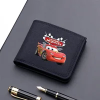 Cars Lightning McQueen Wallet Student Coin Purse Card Holder Portable Small Canvas Storage Bag Credit Card Case Bag Hand Wallet 1