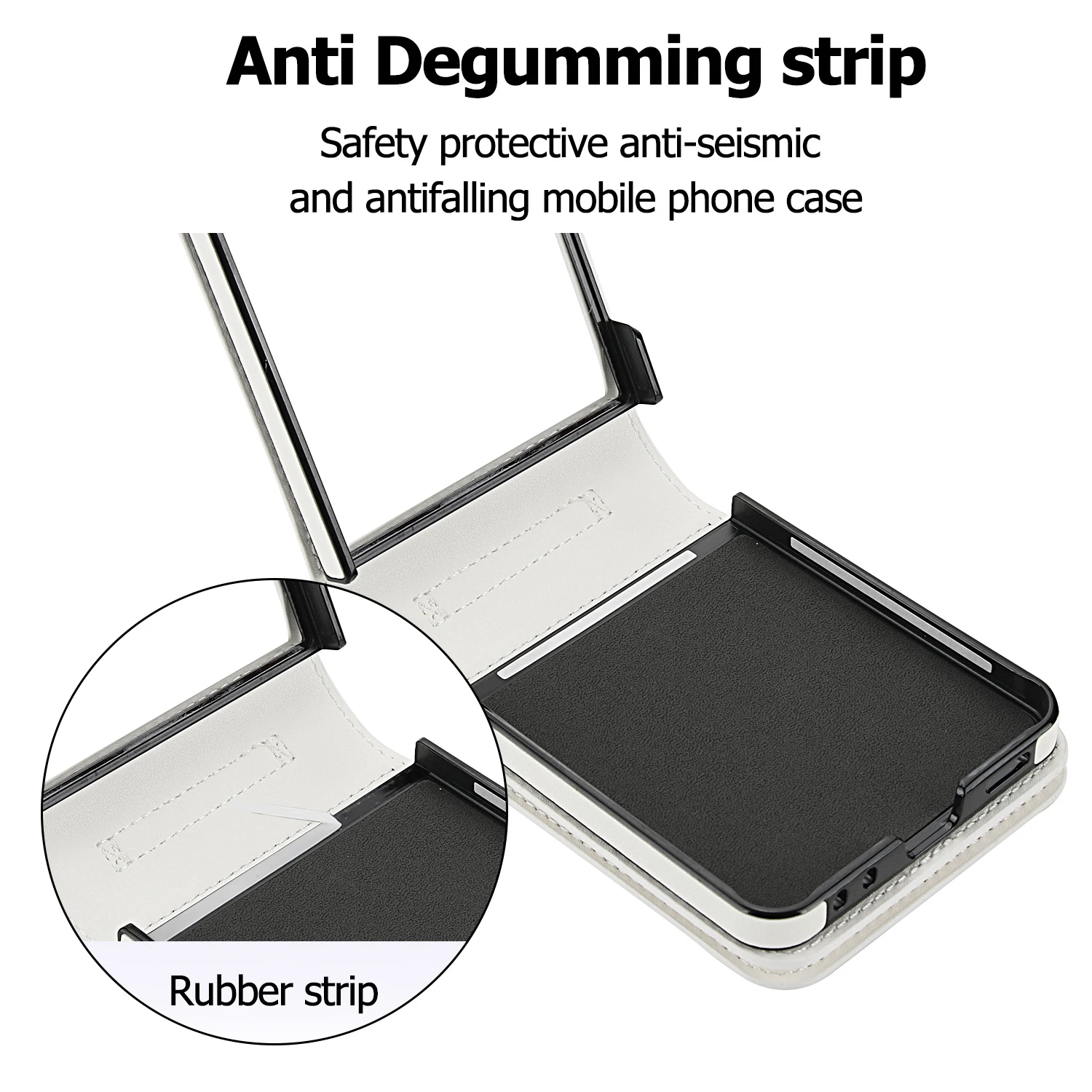 Leather Wallet Phone Case with Zipper Pocket, Kickstand, and Crossbody Strap - Shockproof and Protective