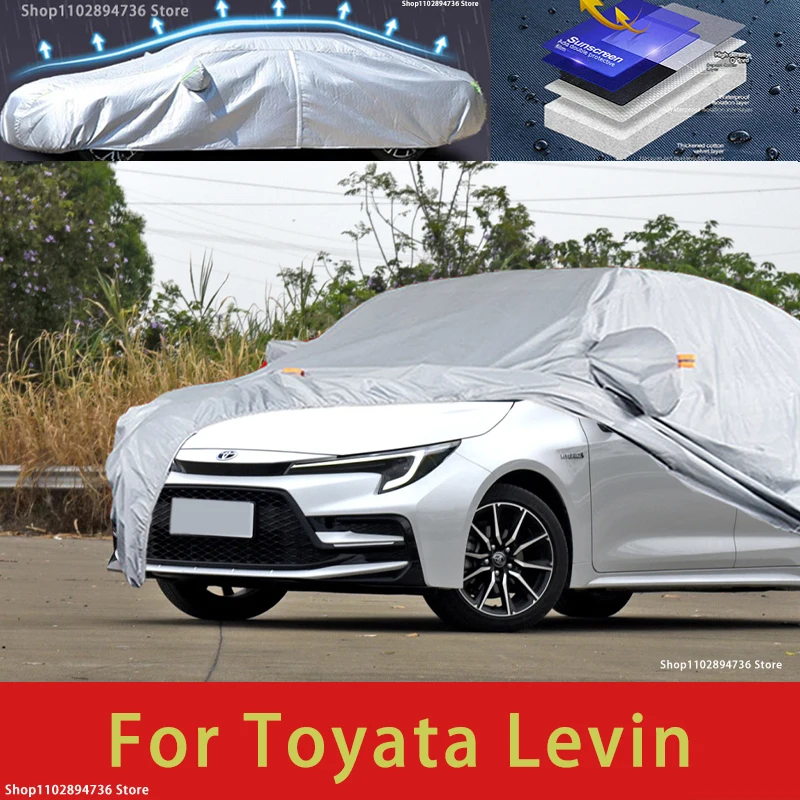 

For Toyota Levin Outdoor Protection Full Car Covers Snow Cover Sunshade Waterproof Dustproof Exterior Car accessories