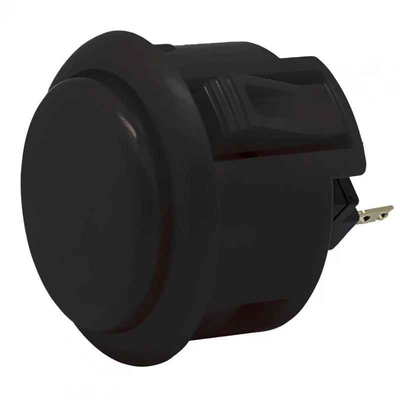 Pulsante Arcade Nero Compatibile Per Gioco A Pulsante Bartop Sanwa Ricreativo 25Mm # Arcade Ricreativo