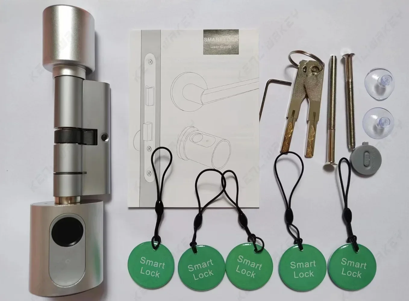 Tuya APP Fingerprint Lock Euro Cylinder Electronic Smart Door Lock RFID Card Bluetooth Digital Keyless Entry Smart Home for fingerprint door lock,fingerprint cylinder lock,smart cylinder lock,smart door lock,electronic lock,smart lock