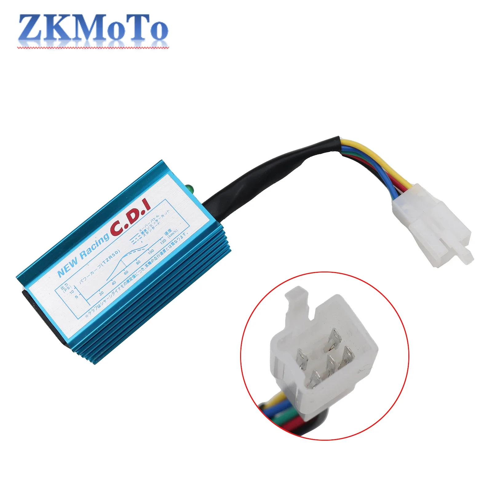 Motorcycle Ignition Coil Ignition CDI Box Motorcycle CDI Unit 5/6 Pin Ignition Coil With Racing CDI Box for GY6 50cc 70cc 90cc 110cc 125cc 150cc 139QMB 152QMI 157QMJ