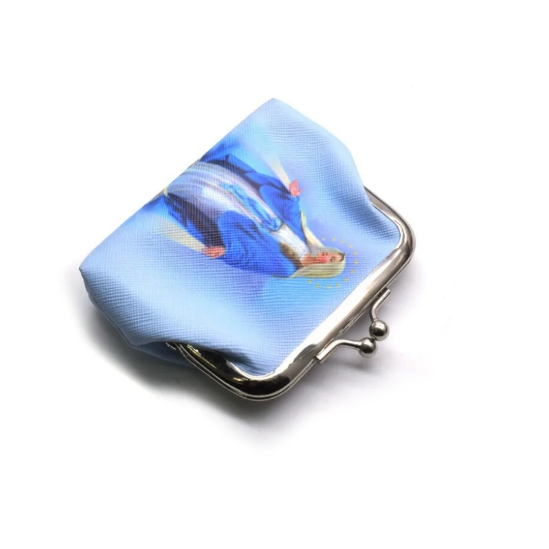Borsa Portamonete Stampata per Grani del Rosario, Borsa Porta Gioielli Religiosi per Monete, per Uso Quotidiano e Personale - immagine 2