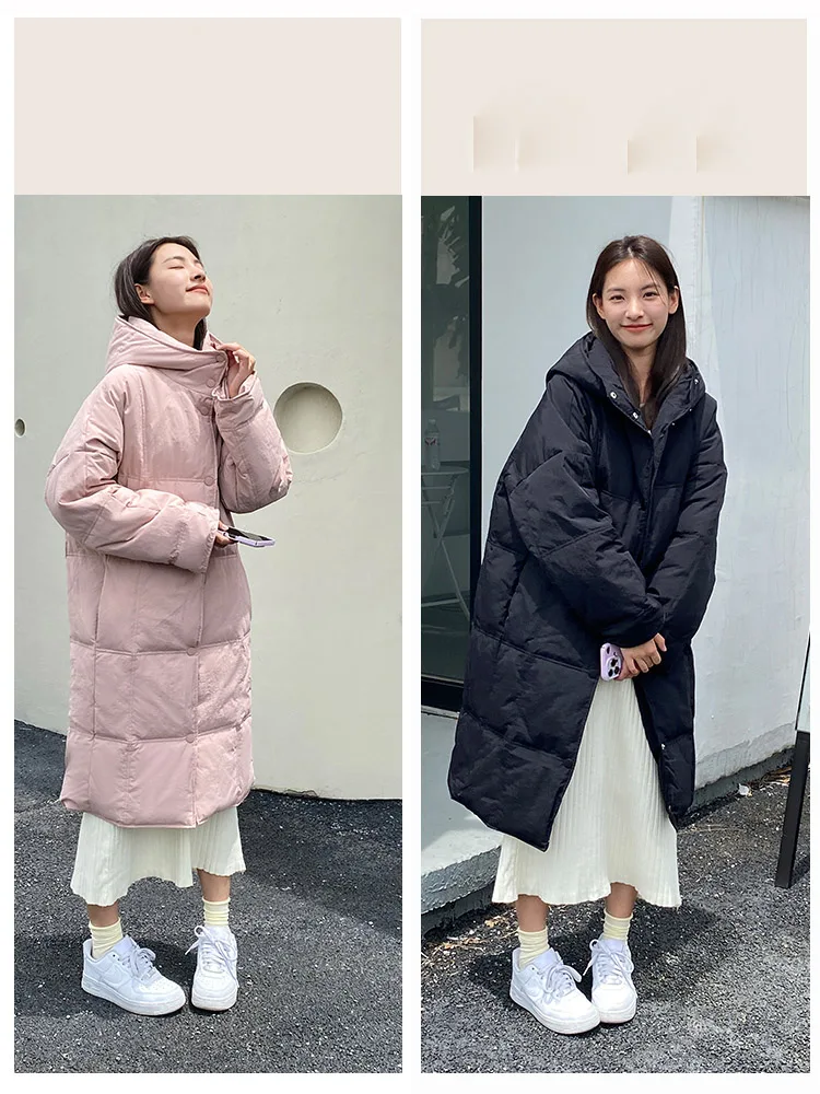 

2023 Women's Clothing Mid-length fashion slim down coat Winter New 1022