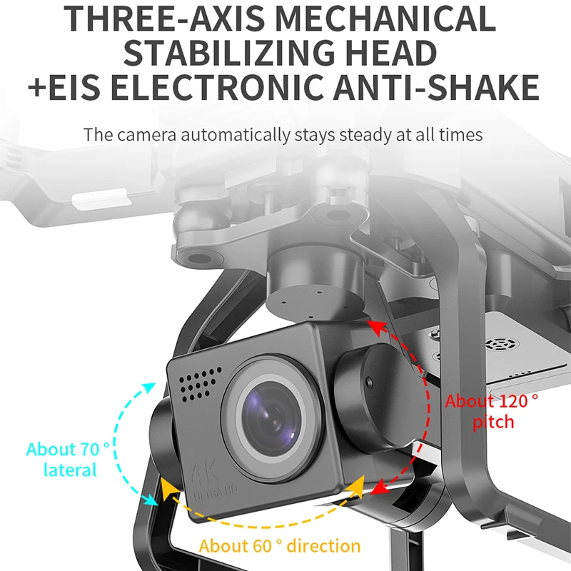 SJRC F7S/F7 drón 4K Merevlemez camer GPS EIS Elektronfizika Állandósulás Vízszintes iránytűtok Helikopter 5G átjátszó 3KM Képzet Erőátvitel quadcopter