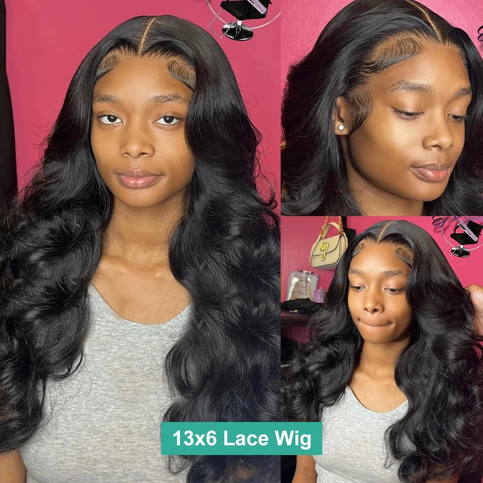 

Body Wave 13x6 HD Lace Frontal Wig 30 inch Lace Front Human Hair Wigs Brazilian Remy 5x5 Closure Wig 250% Glueless Ready To Wear