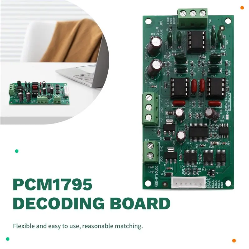 고음질 오디오 출력을 위한 DAC 디코딩 보드 PCM1795 I2S/DSD용 CJSD-HIFI 소프트 컨트롤