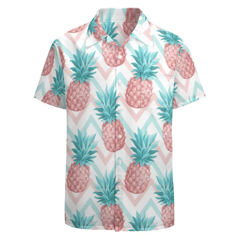 Casual Turtle Floral Graphic Shirts For Men Clothing 3D Printed Hawaiian Shirt Short Sleeve Y2k Tops Kawaii Clothes Lapel Blouse 3