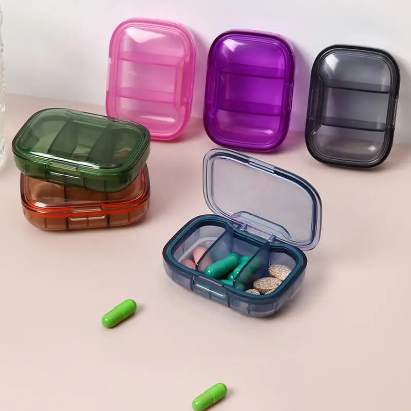 Mini Medicine Pills Box Storage Box Pills Dispenser Pill Organizer Tablet Pillbox Case Container Pastillero Portable