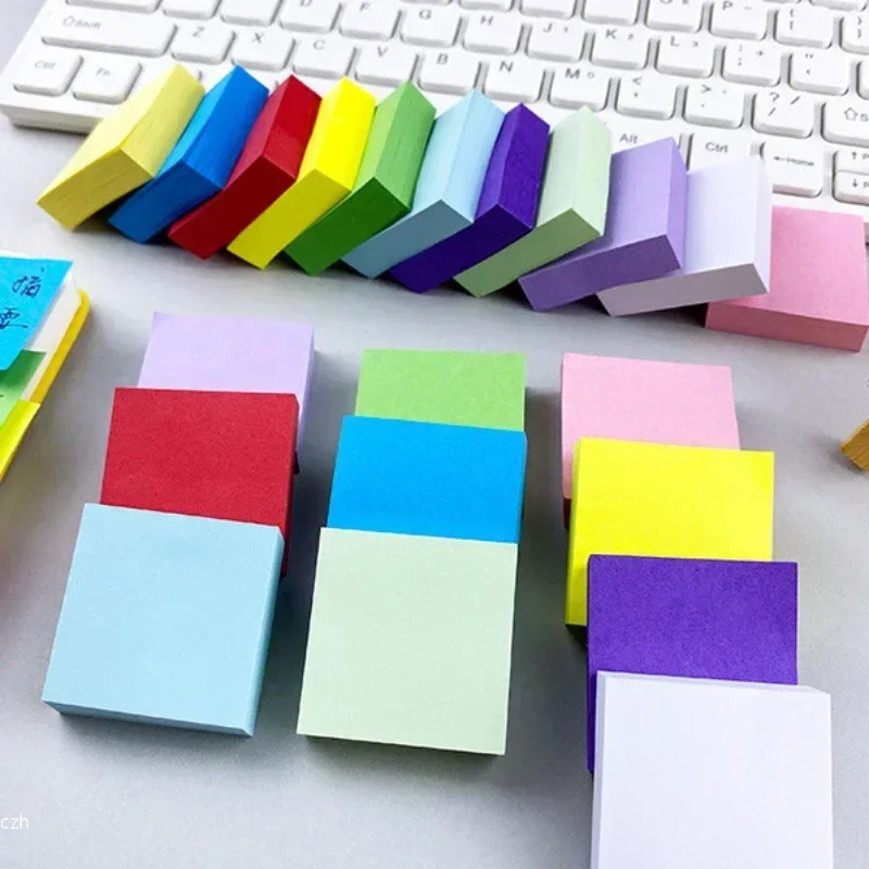 Fluorescent sticky notes 2025 11 Pcs fluorescent color sticky note posted It note pads stickers planner sticker notepad memo pad school office supplies