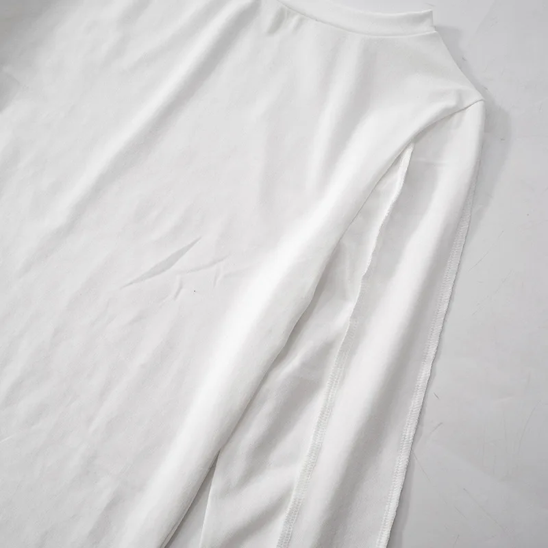 Camiseta interior de retazos de moda para mujer, top de cintura alta, liso, ajustado, informal, irregular, fruncido, ropa de calle para mujer, camiseta para viajar al trabajo