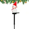 Snowman Yard Stake Solar Powered Snowman Lights Waterproof Solar Christmas Decorations Outdoor Christmas For Garden Patio 1