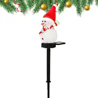 Snowman Yard Stake Solar Powered Snowman Lights Waterproof Solar Christmas Decorations Outdoor Christmas For Garden Patio 1