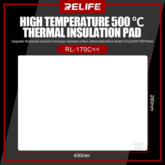 بادة سيليكون حراري RELIFE RL-170C (مقاس 40x29 سم) 4