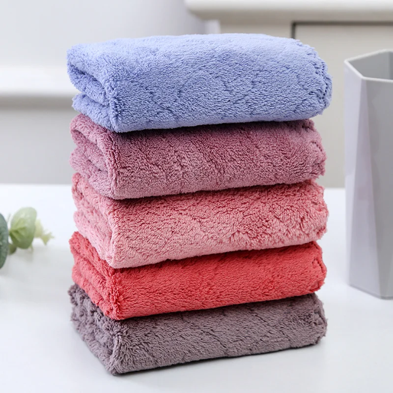 Kitchen Cleaning Cloth 5Pcs 30*30cm Coral Fleece Dishcloth Hand Towel Soft Absorbent Home Kitchen Sanitation Tableware Cleaning Tools kitchen towel,cleaning cloth,dish cleaning cloth,microfiber dish cloth,towel cleaning cloth,dish cloth